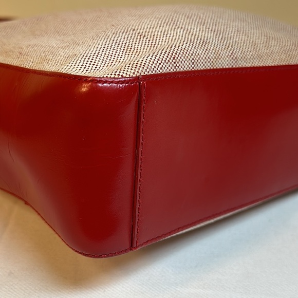 Prada Leather & Fabric Structured Bag w/Removable Prada Shoulder Strap - Picture 14 of 16